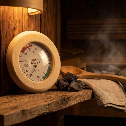 Termo-Hygrometer för Bastu